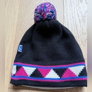 Vintage CB Sport Winter Wool Hat with pompom